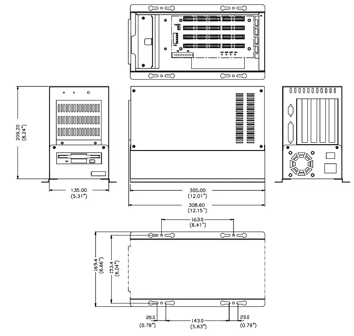 ADVANTECH IPC-644 Series 4-slot MicroBox IPC Chassis - Fig