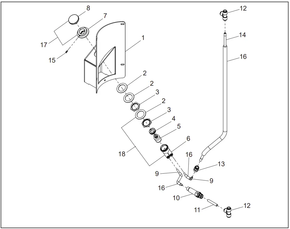 LK4420BF1UDB Outdoor Bottle Filler Retrofit Pedal Installation Instructions
