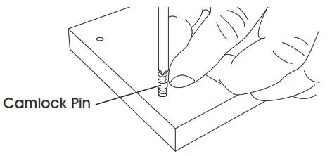 ULINE H-3878 Slatwall Cube Tower - ASSEMBLY Figure 1