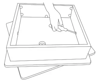 ULINE H-3878 Slatwall Cube Tower - ASSEMBLY Figure 5