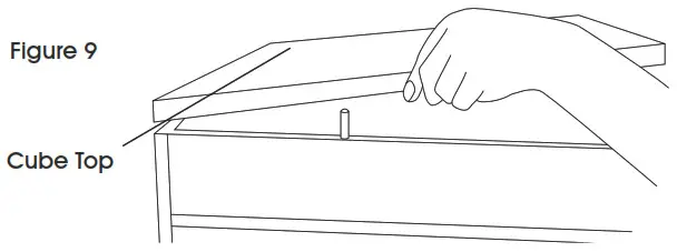 ULINE H-3878 Slatwall Cube Tower - ASSEMBLY Figure 9