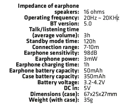 Xblitz-Uni-Pro-1-Wireless-Bluetooth-Earphones-User-Manual-fig-1
