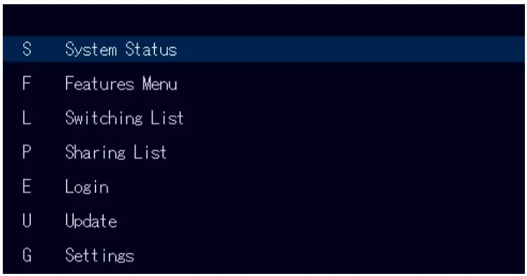 USING ON SCREEN MENU