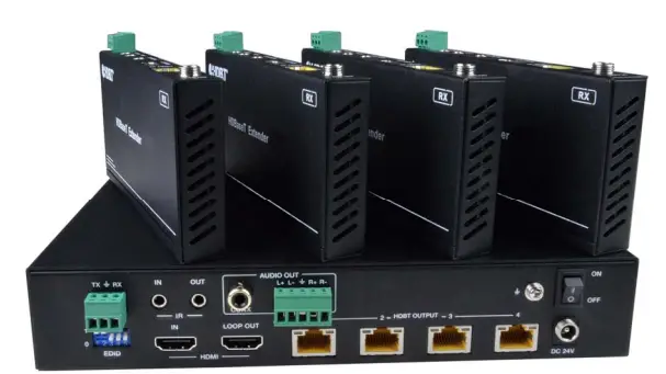 NTI-C64K18GB-4HDBT-4K-18Gbps-HDMI-HDBaseT-Splitter-Extender-prodcut