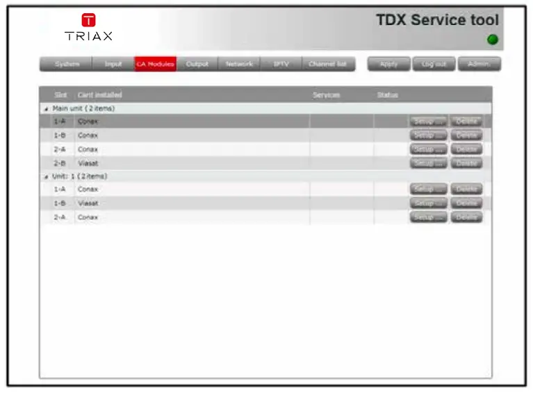 TRIAX 492070 TDX Backend 2CI 2 x CI Backend Module-fig10