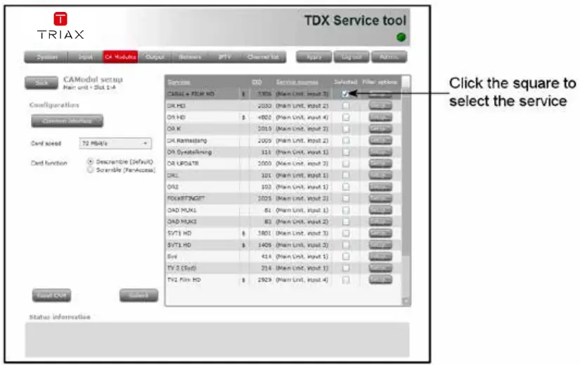 TRIAX 492070 TDX Backend 2CI 2 x CI Backend Module-fig15