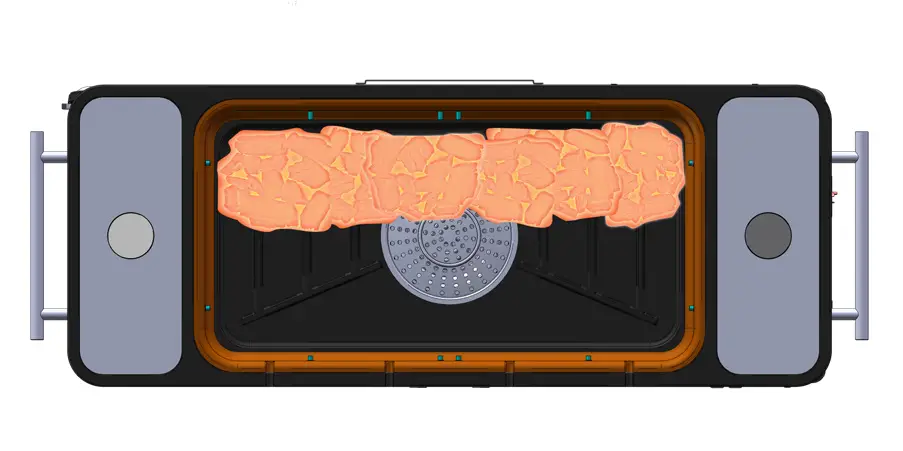 everdure HBCE3BUS HUB II Electric Ignition Charcoal Grill - 9