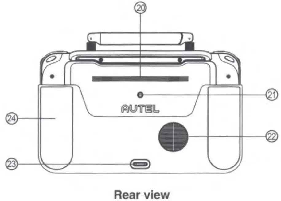 AUTEL AUTSC01 Smart Controller - Rear view