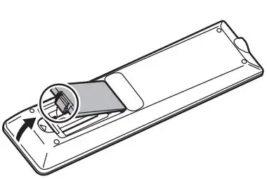 SHARP PN-HE751 LCD Monitor User Manual - Install the remote control batteries