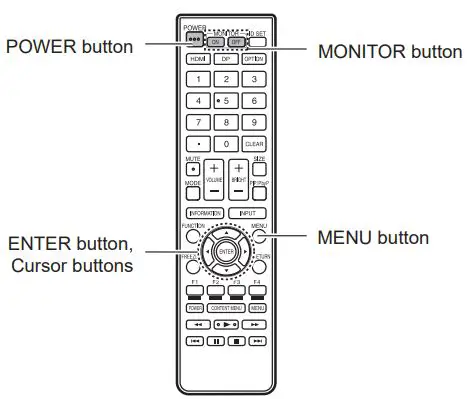 SHARP PN-HE751 LCD Monitor User Manual - Remote Control unit