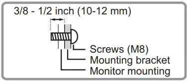 SHARP PN-HE751 LCD Monitor User Manual - To attach a VESA-compliant mounting bracket