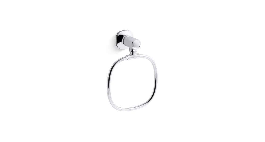 Kohler K-r31068 Ealing Vibrant Brushed Moderne Brass Wall Mount Towel Ring User Manual
