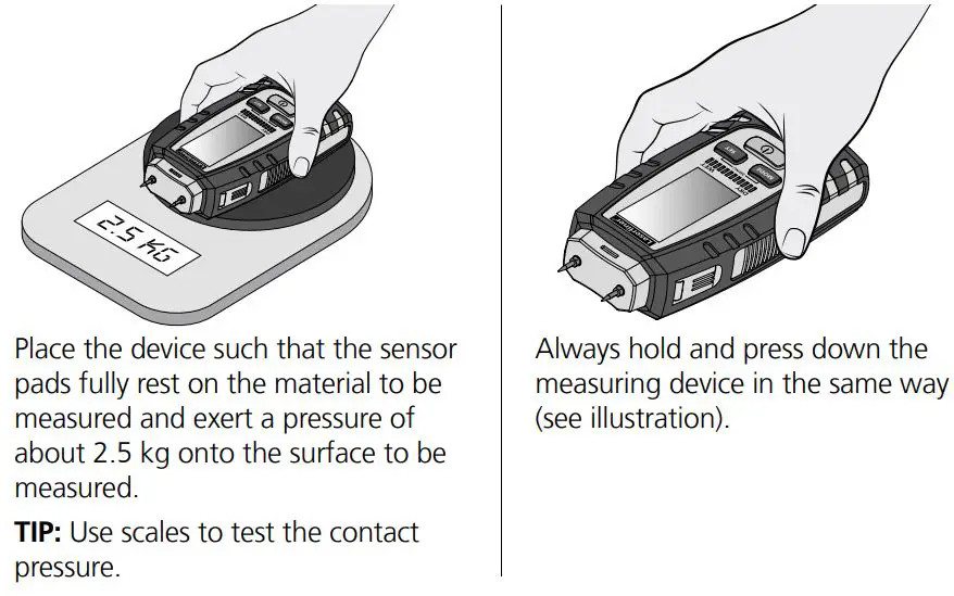 Laserliner 082 390 MultiWet-Master Compact Plus Material Moisture Meter Instruction Manual - Instruction for use - capacitive measuring principle
