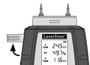 Laserliner 082 390 MultiWet-Master Compact Plus Material Moisture Meter Instruction Manual - Room climate - measured values