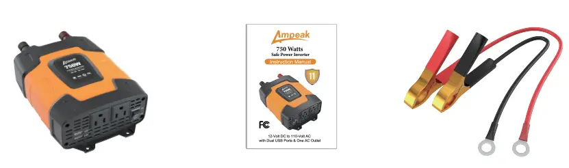 Ampeak 750 Watts Safe Power Inverter - Fig1