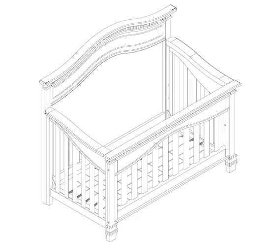 evolur-AI- 88261-00 Cheyenne-Crib-01