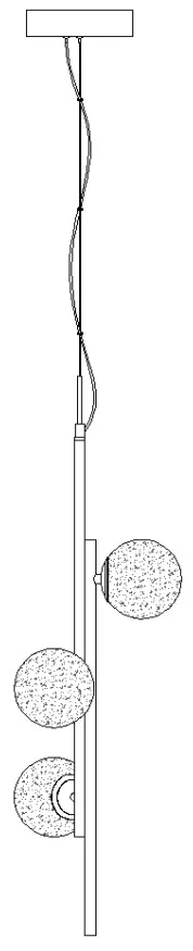 ZEVNI A04419 3 Light Black White Gold Modern Contemporary LED Chandelier-