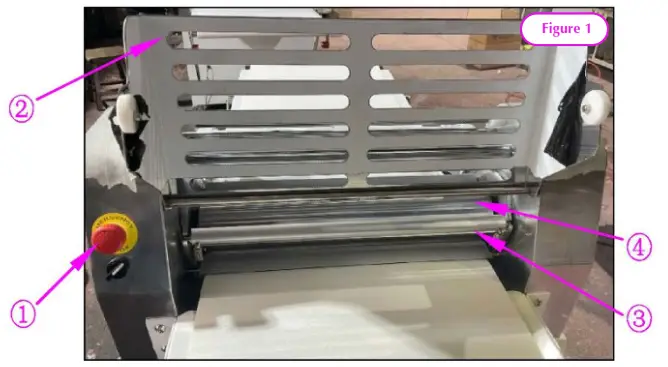 Estella 348DSC67 67 Inch Countertop Reversible Dough Sheeter - 8