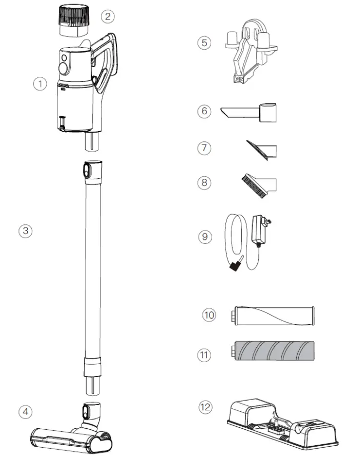 Vacuum cleaner components