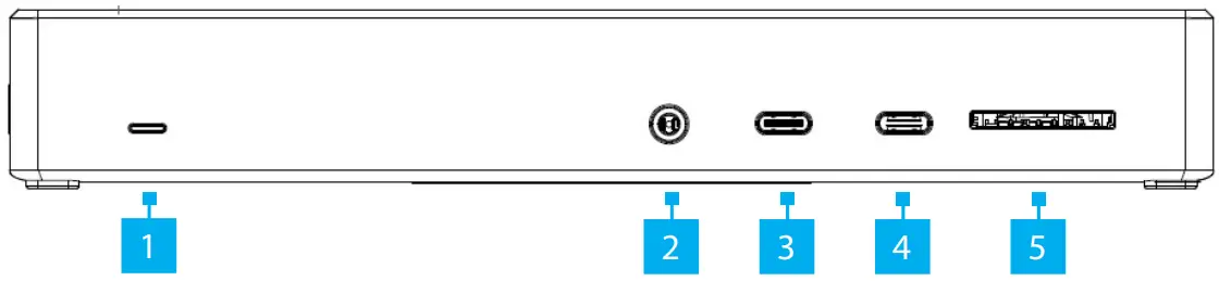 StarTech DK31C2DHSPD USB-C 10Gbps Gen 2 Triple Monitor Docking Station - Product Diagram