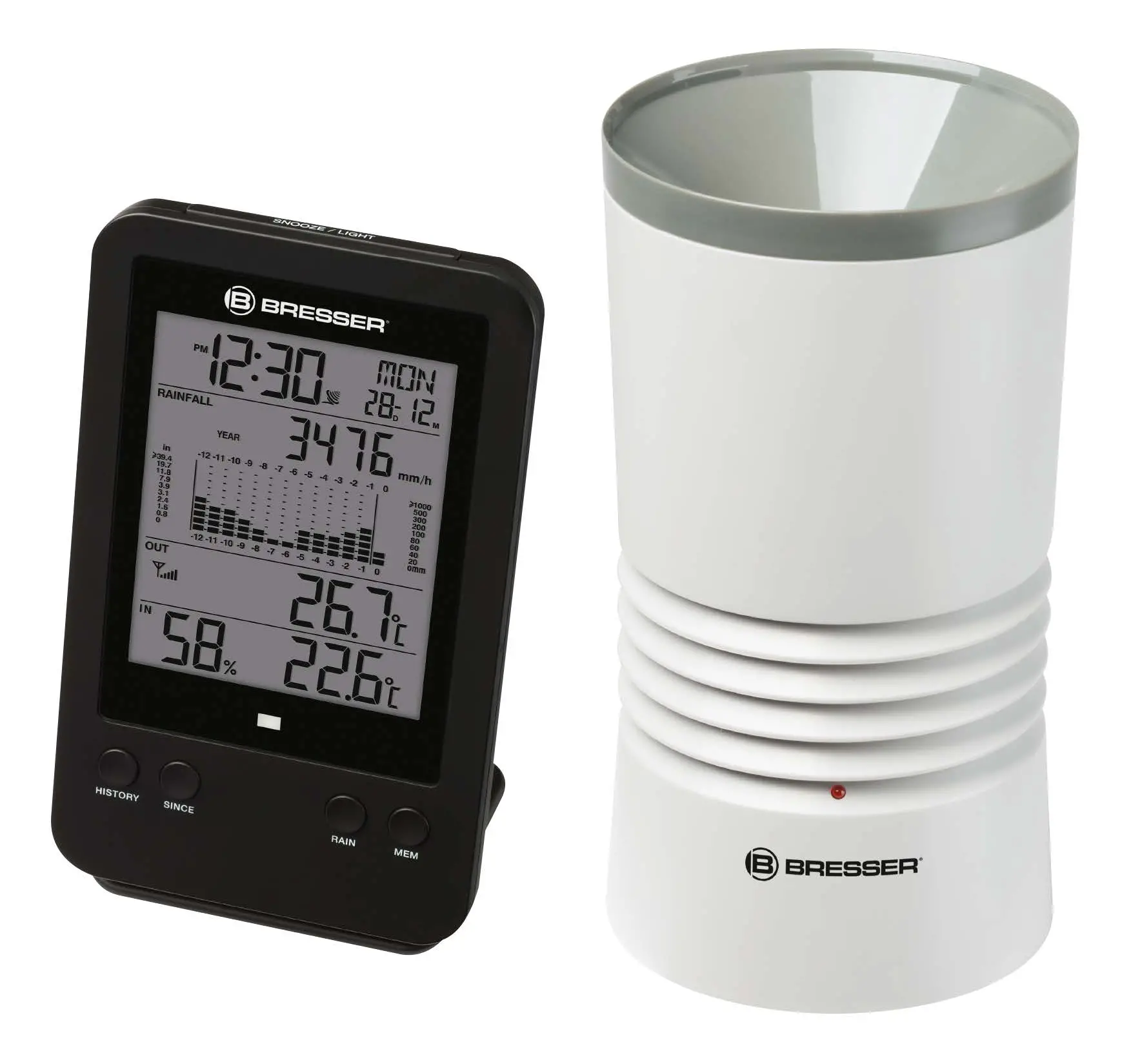 BRESSER 7002530 Weather Station Measuring Rain Instruction Product