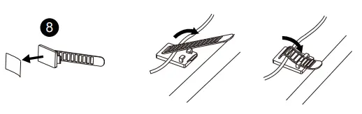 INSIGNIA Standing Desk - Attach the cables to the bottom