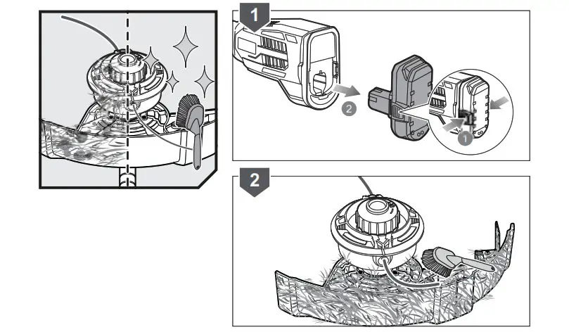 RYOBI OLT1833 Cordless Grass Trimmer 25 30cm Brushless - Product Overview 23