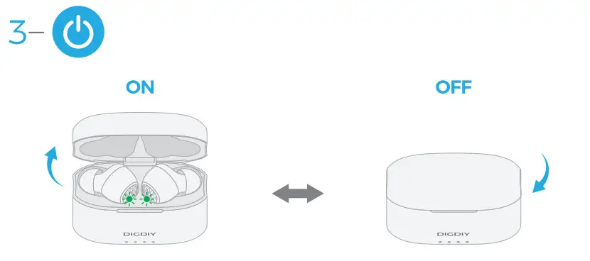 DIGDIY D11 40H Playtime ANC Wireless Earbuds - 3