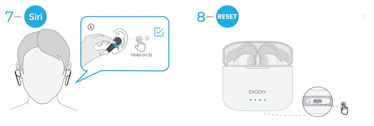 DIGDIY D11 40H Playtime ANC Wireless Earbuds - 7