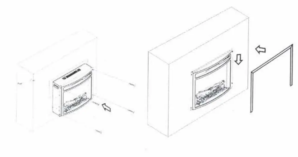 Intertek EF-30B 26 inch LED Insert Electric Fireplace- step 3