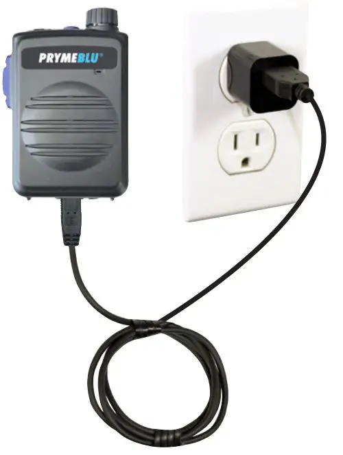 PRYME BTH-550 Wireless Bluetooth Speaker Microphone - To charge the speaker microphone using the wall charger