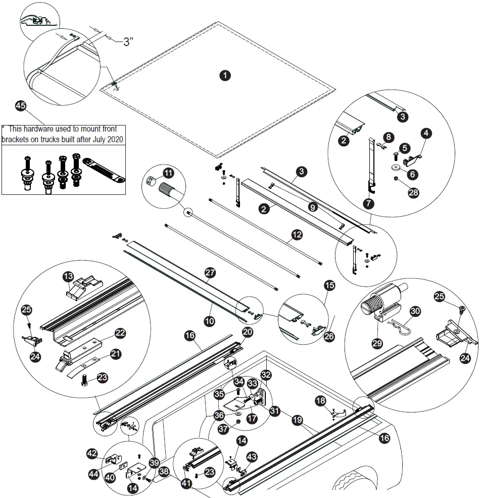 WITHOUT TRAIL RAIL SYSTEM