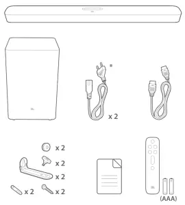 JBL Bar 5.1 Surround -Power cord quantityh