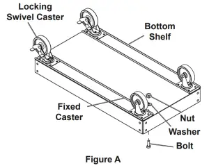 HARBOR FREIGHT 64030 30 Inch 5 Drawer Mechanic Cart - FIGURE 1