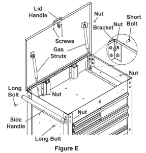 HARBOR FREIGHT 64030 30 Inch 5 Drawer Mechanic Cart - FIGURE 5