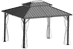 Steel Gazebo MA OB HTG006