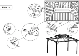 Steel Gazebo MA OB HTG006 - STEP 13 - Copy