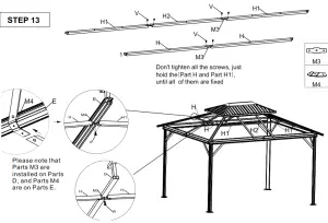 Steel Gazebo MA OB HTG006 - STEP 14 - Copy