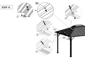 Steel Gazebo MA OB HTG006 - STEP 16