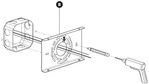 artika VAN WIC BL Integrated LED Pendant - MOUNTING BRACKET 1