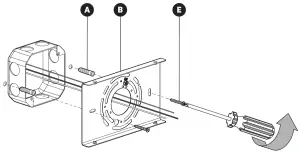 artika VAN WIC BL Integrated LED Pendant - MOUNTING BRACKET 2