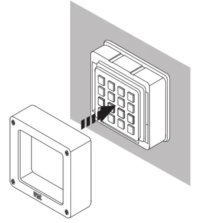 urmet 1086 Bluetooth Sclak Keypad- appropriate screws