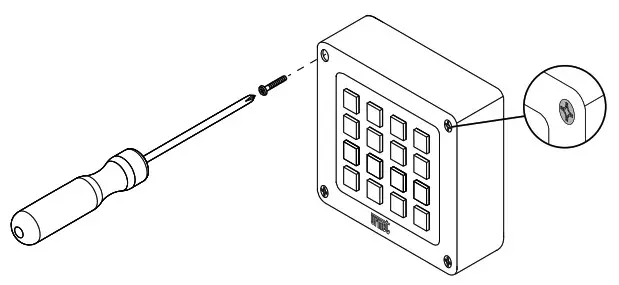 urmet 1086 Bluetooth Sclak Keypad- screw