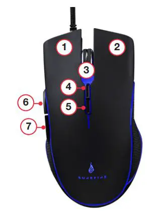 SUREFIRE 48825-48826 KINGPIN RGB Gaming Multimedia Keyboard fig2