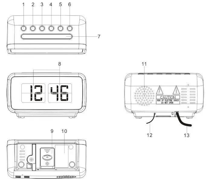 soundmaster UR105BR Retro FM-PLL Radio- FUNCTION