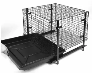 a close up of a cage