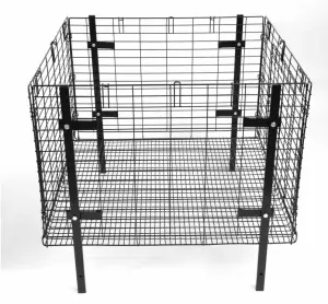 a close up of a cage