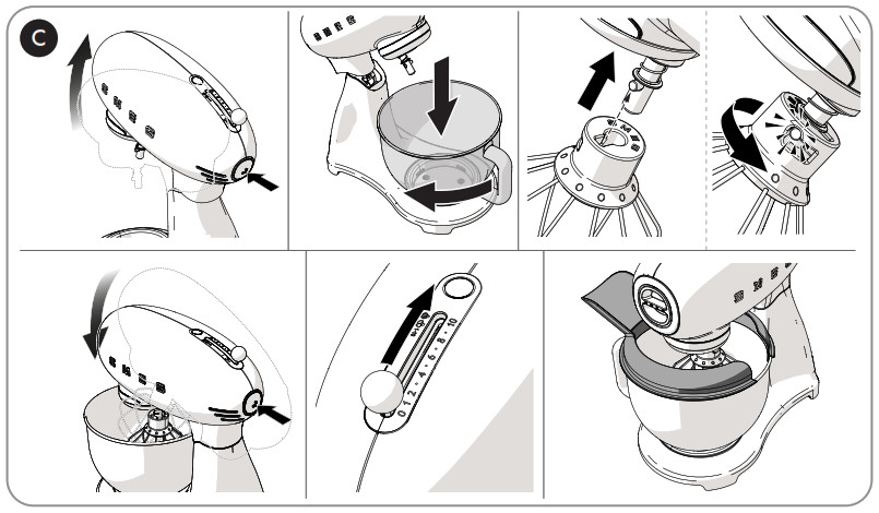 smeg SMF02 Stand Mixer - Product Overview 2
