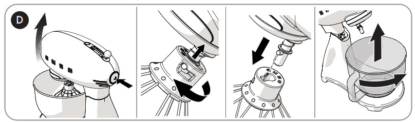smeg SMF02 Stand Mixer - Product Overview 3