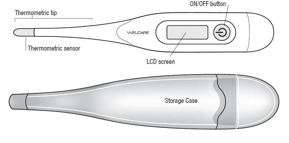 WELCARE WDT404 Digital Thermometer-2